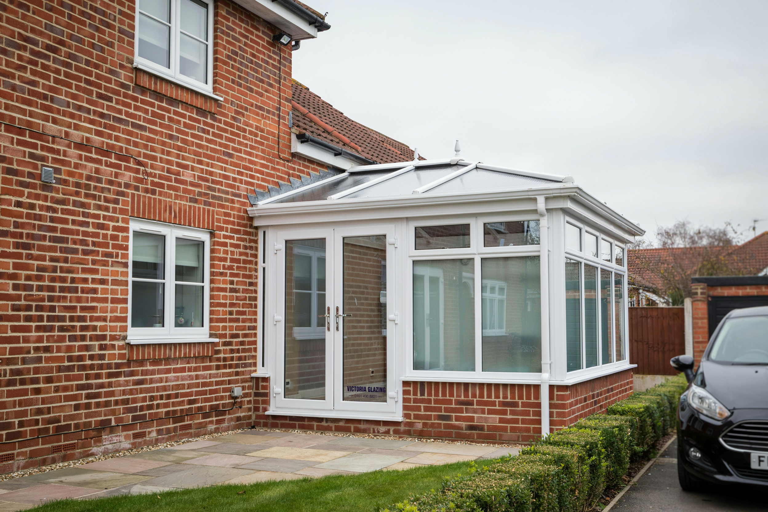 Sealant work in a conservatory