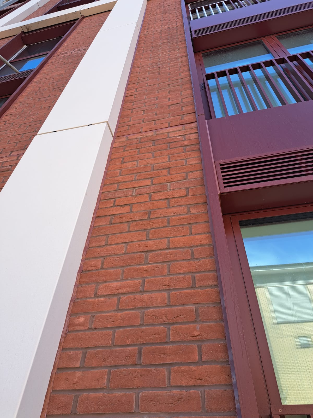 Expansion joint sealed with backer rod and sealant