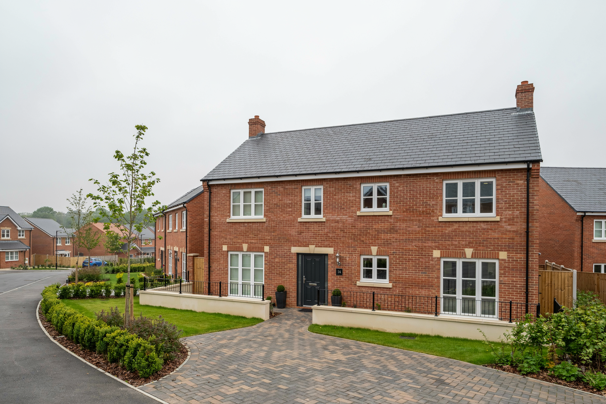 Modern housing exterior, typical of newer development in Hatfield